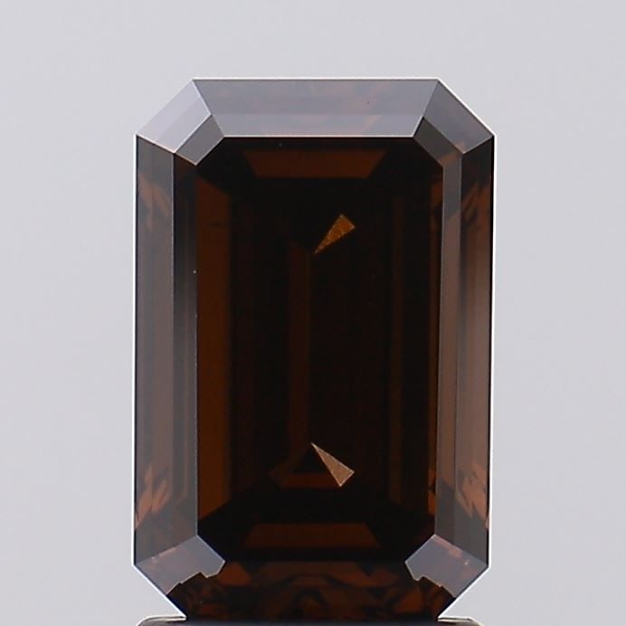 Loose Diamond - EMERALD 2.22ct Fancy Deep Brown VS1: Loose Diamond - EMERALD 2.22ct Fancy Deep Brown VS1 Source: This is a real non-mined Diamond that has been grown in a lab Shape: EMERALD Carats: 2.22 Color: Fancy Deep Brown Certification: IGI Video:
