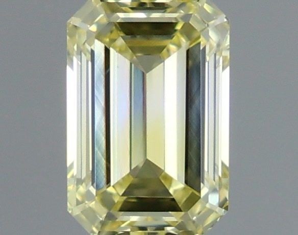 Loose Diamond - EMERALD 0.57ct Fancy Intense Yellow VS1: Loose Diamond - EMERALD 0.57ct Fancy Intense Yellow VS1 Source: This is a real non-mined Diamond that has been grown in a lab Shape: EMERALD Carats: 0.57 Color: Fancy Intense Yellow Certification: IGI