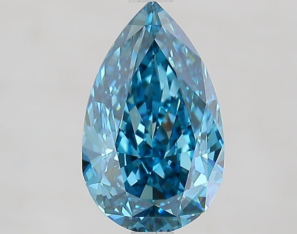 Loose Diamond - PEAR 2.61ct Fancy Vivid Blue VVS2: Loose Diamond - PEAR 2.61ct Fancy Vivid Blue VVS2 Source: This is a real non-mined Diamond that has been grown in a lab Shape: PEAR Carats: 2.61 Color: Fancy Vivid Blue Certification: IGI Video:
