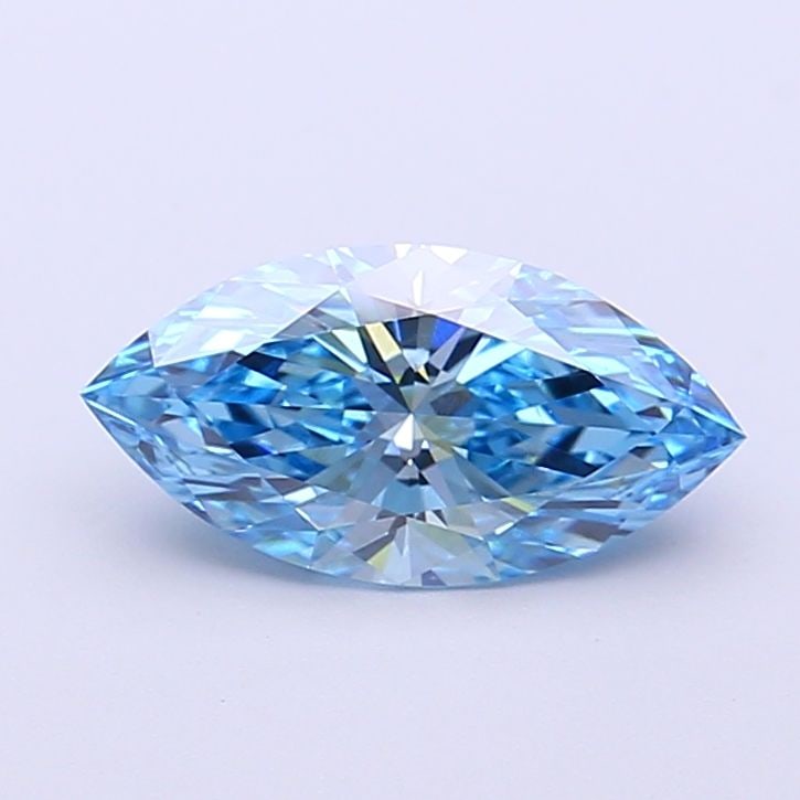 Loose Diamond - MARQUISE 1.09ct Fancy Vivid Blue VS2: Loose Diamond - MARQUISE 1.09ct Fancy Vivid Blue VS2 Source: This is a real non-mined Diamond that has been grown in a lab Shape: MARQUISE Carats: 1.09 Color: Fancy Vivid Blue Certification: IGI Video