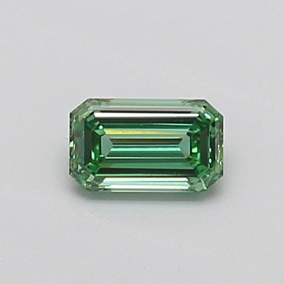 Loose Diamond - EMERALD 0.29ct Fancy Vivid Green VVS2: Loose Diamond - EMERALD 0.29ct Fancy Vivid Green VVS2 Source: This is a real non-mined Diamond that has been grown in a lab Shape: EMERALD Carats: 0.29 Color: Fancy Vivid Green Certification: IGI Vide