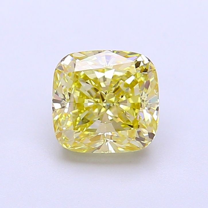 Loose Diamond - CUSHION MODIFIED 1.53ct Fancy Yellow VS2: Loose Diamond - CUSHION MODIFIED 1.53ct Fancy Yellow VS2 Source: This is a real non-mined Diamond that has been grown in a lab Shape: CUSHION MODIFIED Carats: 1.53 Color: Fancy Yellow Certification: I