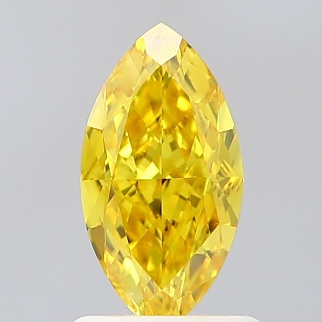 Loose Diamond - MARQUISE 1.05ct Fancy Vivid Yellow VVS2: Loose Diamond - MARQUISE 1.05ct Fancy Vivid Yellow VVS2 Source: This is a real non-mined Diamond that has been grown in a lab Shape: MARQUISE Carats: 1.05 Color: Fancy Vivid Yellow Certification: IGI 