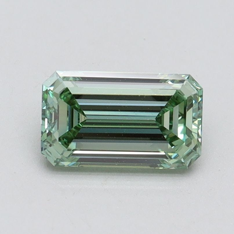 Loose Diamond - EMERALD 1.02ct Fancy Intense Green VVS2: Loose Diamond - EMERALD 1.02ct Fancy Intense Green VVS2 Source: This is a real non-mined Diamond that has been grown in a lab Shape: EMERALD Carats: 1.02 Color: Fancy Intense Green Certification: IGI 