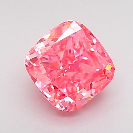Loose Diamond - CUSHION MODIFIED 1.08ct Fancy Vivid Pink VVS2: Loose Diamond - CUSHION MODIFIED 1.08ct Fancy Vivid Pink VVS2 Source: This is a real non-mined Diamond that has been grown in a lab Shape: CUSHION MODIFIED Carats: 1.08 Color: Fancy Vivid Pink Certifi