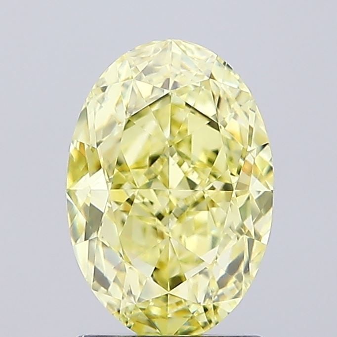 Loose Diamond - OVAL 2.08ct Fancy Intense Yellow VVS2: Loose Diamond - OVAL 2.08ct Fancy Intense Yellow VVS2 Source: This is a real non-mined Diamond that has been grown in a lab Shape: OVAL Carats: 2.08 Color: Fancy Intense Yellow Certification: IGI Vide
