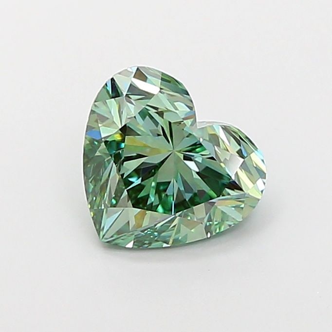 Loose Diamond - HEART 2.0ct Fancy Vivid Green VVS2: Loose Diamond - HEART 2.0ct Fancy Vivid Green VVS2 Source: This is a real non-mined Diamond that has been grown in a lab Shape: HEART Carats: 2.0 Color: Fancy Vivid Green Certification: IGI Video: