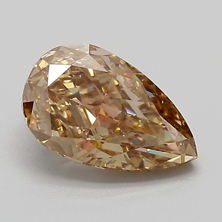 Loose Diamond - PEAR 1.14ct Fancy Light Brown VVS2: Loose Diamond - PEAR 1.14ct Fancy Light Brown VVS2 Source: This is a real non-mined Diamond that has been grown in a lab Shape: PEAR Carats: 1.14 Color: Fancy Light Brown Certification: IGI Video: