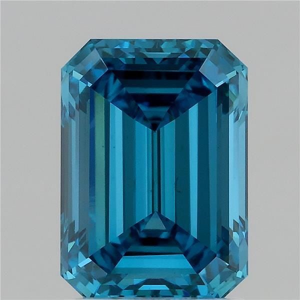 Loose Diamond - EMERALD 2.02ct Fancy Vivid Blue VS1: Loose Diamond - EMERALD 2.02ct Fancy Vivid Blue VS1 Source: This is a real non-mined Diamond that has been grown in a lab Shape: EMERALD Carats: 2.02 Color: Fancy Vivid Blue Certification: IGI Video: