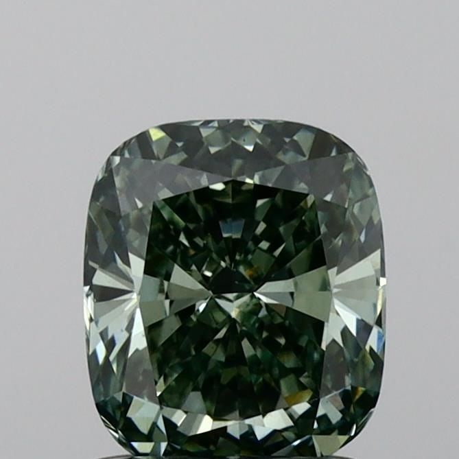 Loose Diamond - CUSHION MODIFIED 1.03ct Fancy Intense Green VS1: Loose Diamond - CUSHION MODIFIED 1.03ct Fancy Intense Green VS1 Source: This is a real non-mined Diamond that has been grown in a lab Shape: CUSHION MODIFIED Carats: 1.03 Color: Fancy Intense Green Ce