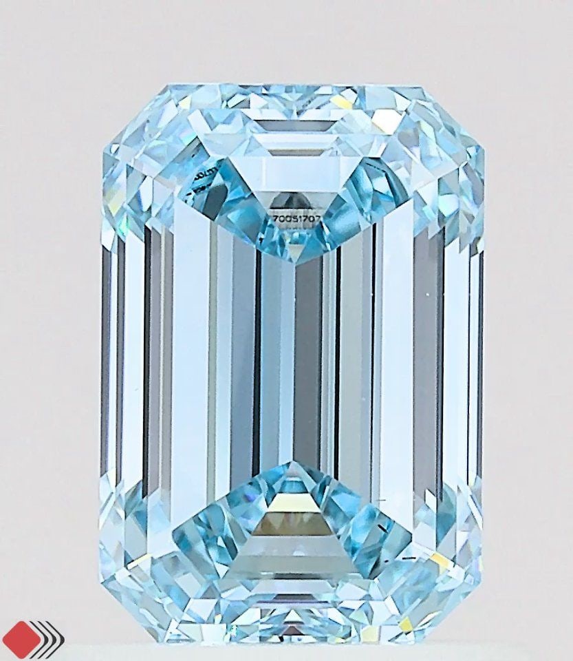 Loose Diamond - EMERALD 1.1ct Fancy Vivid Blue VS2: Loose Diamond - EMERALD 1.1ct Fancy Vivid Blue VS2 Source: This is a real non-mined Diamond that has been grown in a lab Shape: EMERALD Carats: 1.1 Color: Fancy Vivid Blue Certification: IGI Video: