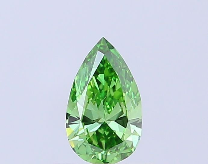 Loose Diamond - PEAR 0.52ct Fancy Vivid Green VS2: Loose Diamond - PEAR 0.52ct Fancy Vivid Green VS2 Source: This is a real non-mined Diamond that has been grown in a lab Shape: PEAR Carats: 0.52 Color: Fancy Vivid Green Certification: IGI Video: