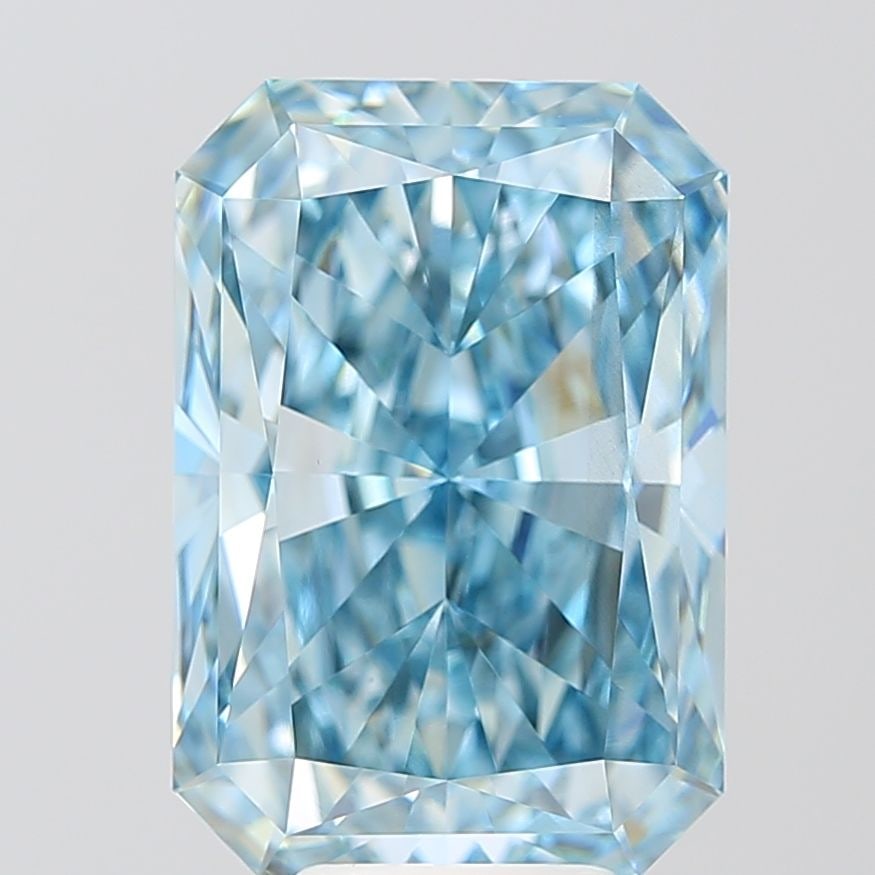 Loose Diamond - RADIANT 8.05ct Fancy Vivid Blue VS2: Loose Diamond - RADIANT 8.05ct Fancy Vivid Blue VS2 Source: This is a real non-mined Diamond that has been grown in a lab Shape: RADIANT Carats: 8.05 Color: Fancy Vivid Blue Certification: IGI Video: