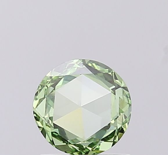Loose Diamond - ROSE 0.72ct Fancy Vivid Green VS1: Loose Diamond - ROSE 0.72ct Fancy Vivid Green VS1 Source: This is a real non-mined Diamond that has been grown in a lab Shape: ROSE Carats: 0.72 Color: Fancy Vivid Green Certification: IGI Video: