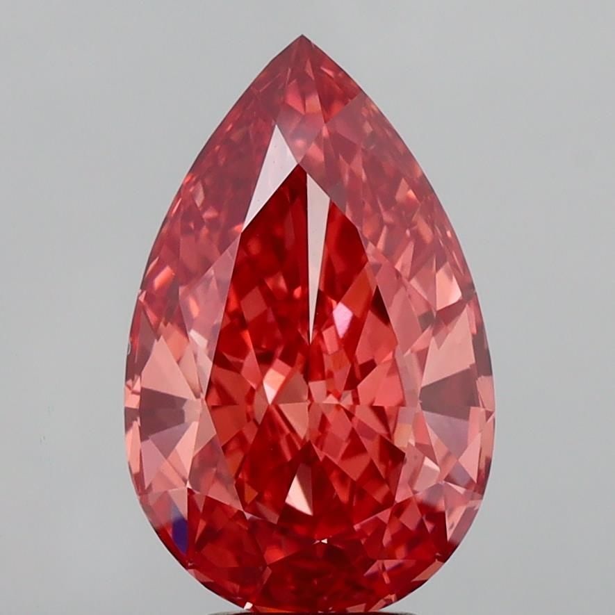 Loose Diamond - PEAR 5.16ct Fancy Vivid Brown Pink VVS2: Loose Diamond - PEAR 5.16ct Fancy Vivid Brown Pink VVS2 Source: This is a real non-mined Diamond that has been grown in a lab Shape: PEAR Carats: 5.16 Color: Fancy Vivid Brown Pink Certification: IGI 