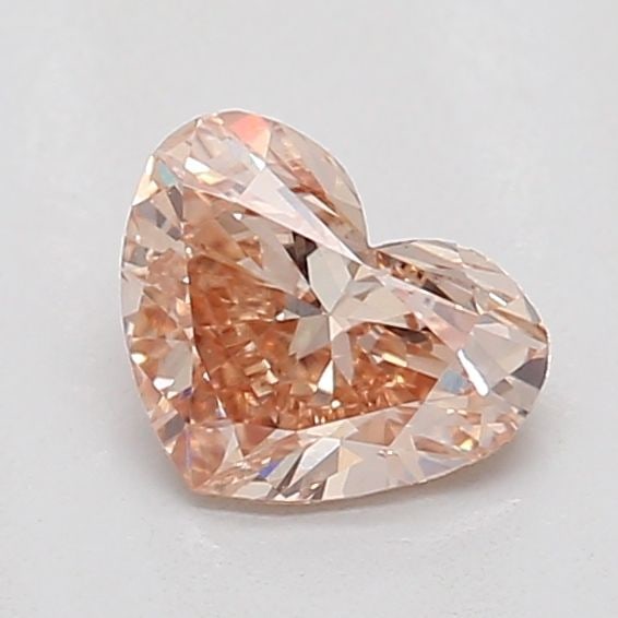 Loose Diamond - HEART 0.54ct Fancy Light Brown VS1: Loose Diamond - HEART 0.54ct Fancy Light Brown VS1 Source: This is a real non-mined Diamond that has been grown in a lab Shape: HEART Carats: 0.54 Color: Fancy Light Brown Certification: IGI Video: