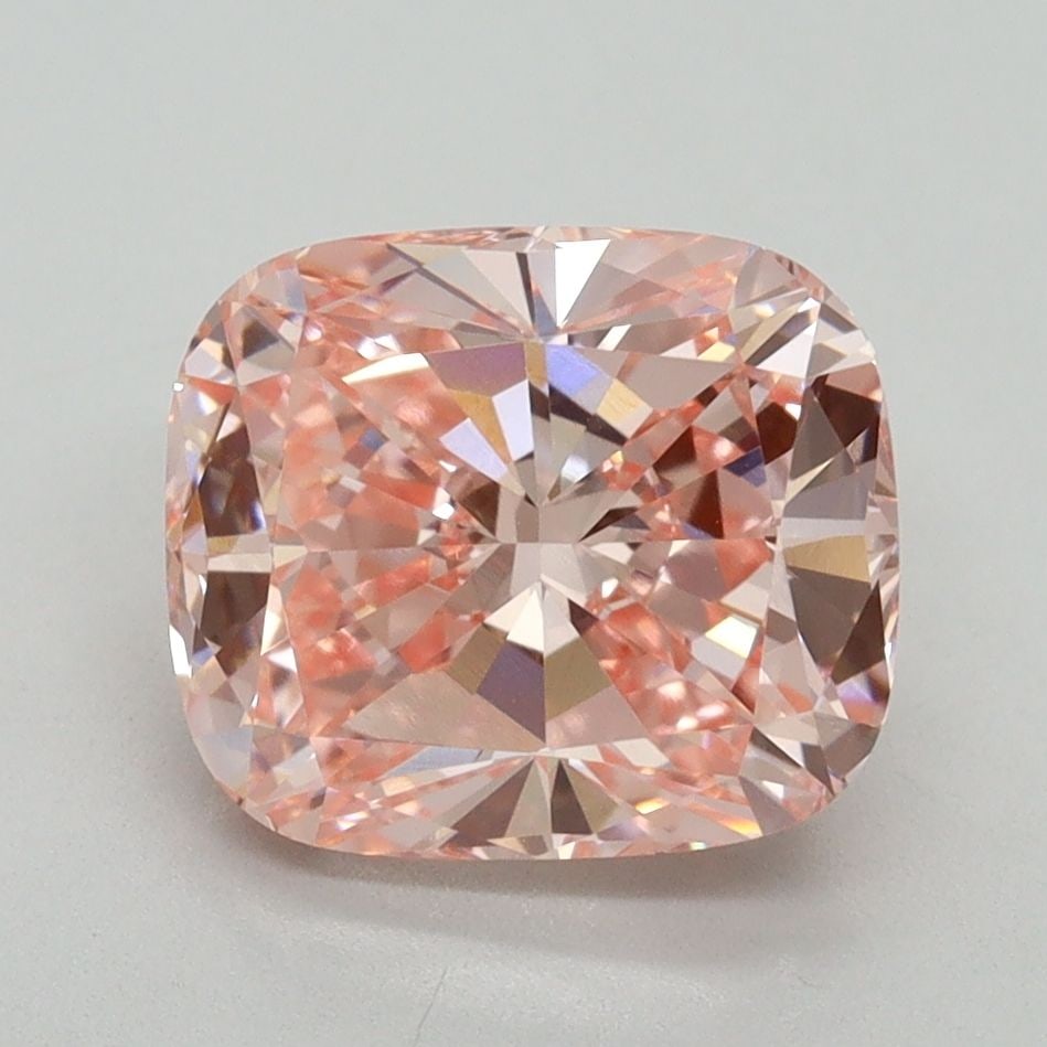Loose Diamond - CUSHION MODIFIED 3.0ct Fancy Vivid Pink VS1: Loose Diamond - CUSHION MODIFIED 3.0ct Fancy Vivid Pink VS1 Source: This is a real non-mined Diamond that has been grown in a lab Shape: CUSHION MODIFIED Carats: 3.0 Color: Fancy Vivid Pink Certificat