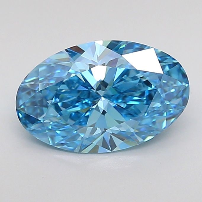 Loose Diamond - OVAL 1.46ct Fancy Vivid Blue VVS2: Loose Diamond - OVAL 1.46ct Fancy Vivid Blue VVS2 Source: This is a real non-mined Diamond that has been grown in a lab Shape: OVAL Carats: 1.46 Color: Fancy Vivid Blue Certification: IGI Video: