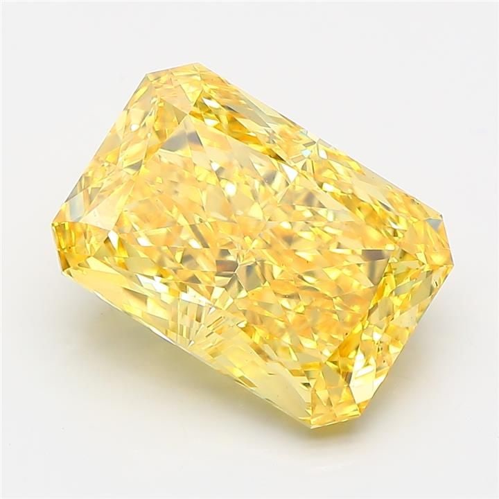 Loose Diamond - RADIANT 6.02ct Fancy Vivid Yellow VS2: Loose Diamond - RADIANT 6.02ct Fancy Vivid Yellow VS2 Source: This is a real non-mined Diamond that has been grown in a lab Shape: RADIANT Carats: 6.02 Color: Fancy Vivid Yellow Certification: IGI Vid