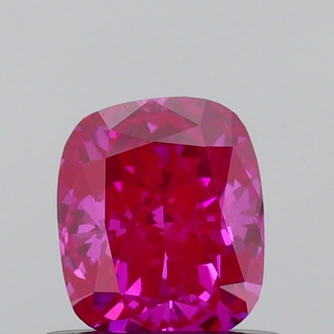 Loose Diamond - CUSHION BRILLIANT 0.52ct Fancy Deep Pink VS1: Loose Diamond - CUSHION BRILLIANT 0.52ct Fancy Deep Pink VS1 Source: This is a real non-mined Diamond that has been grown in a lab Shape: CUSHION BRILLIANT Carats: 0.52 Color: Fancy Deep Pink Certific