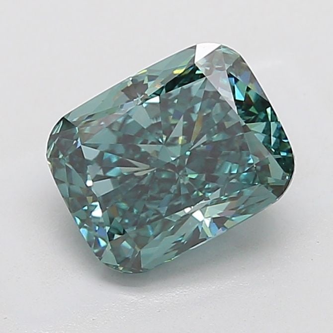Loose Diamond - CUSHION MODIFIED 3.52ct Fancy Vivid Green VVS2: Loose Diamond - CUSHION MODIFIED 3.52ct Fancy Vivid Green VVS2 Source: This is a real non-mined Diamond that has been grown in a lab Shape: CUSHION MODIFIED Carats: 3.52 Color: Fancy Vivid Green Certi