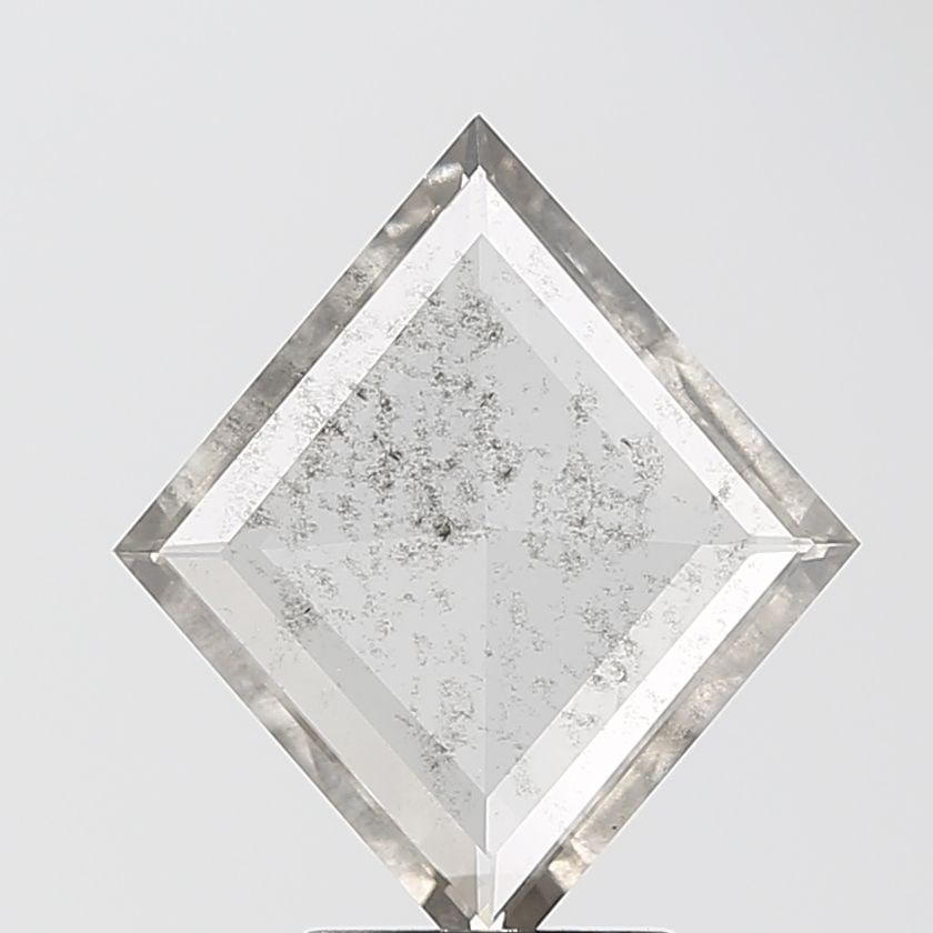 Loose Diamond - KITE 1.59ct Salt and Pepper I1: Loose Diamond - KITE 1.59ct Salt and Pepper I1 Source: This is a real non-mined Diamond that has been grown in a lab Shape: KITE Carats: 1.59 Color: Salt and Pepper Certification: NONE Video: