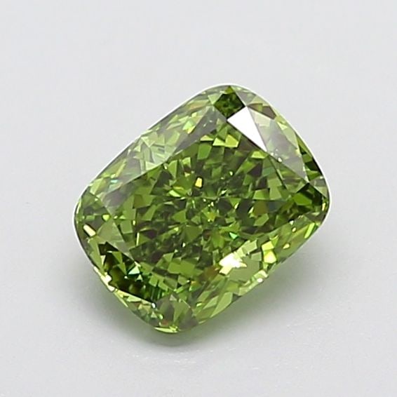 Loose Diamond - CUSHION MODIFIED 1.57ct Fancy Vivid Green VVS2: Loose Diamond - CUSHION MODIFIED 1.57ct Fancy Vivid Green VVS2 Source: This is a real non-mined Diamond that has been grown in a lab Shape: CUSHION MODIFIED Carats: 1.57 Color: Fancy Vivid Green Certi