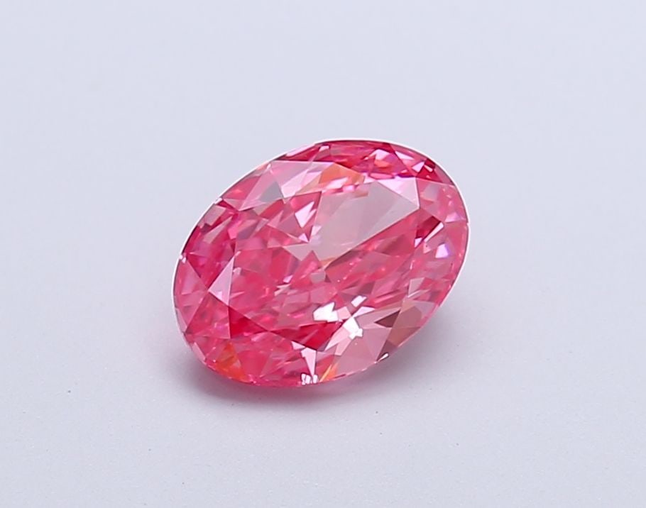 Loose Diamond - OVAL 1.09ct Fancy Vivid Pink VS2: Loose Diamond - OVAL 1.09ct Fancy Vivid Pink VS2 Source: This is a real non-mined Diamond that has been grown in a lab Shape: OVAL Carats: 1.09 Color: Fancy Vivid Pink Certification: IGI Video:
