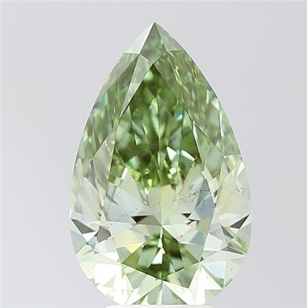 Loose Diamond - PEAR 4.01ct Fancy Vivid Green VS2: Loose Diamond - PEAR 4.01ct Fancy Vivid Green VS2 Source: This is a real non-mined Diamond that has been grown in a lab Shape: PEAR Carats: 4.01 Color: Fancy Vivid Green Certification: IGI Video: