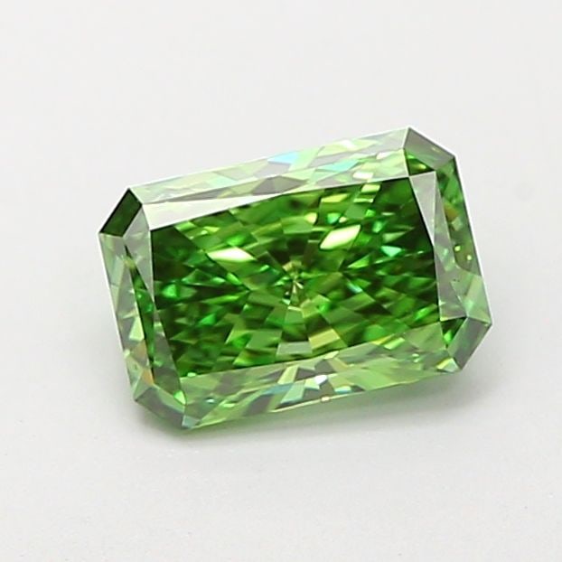 Loose Diamond - RADIANT 1.03ct Fancy Vivid Green VS1: Loose Diamond - RADIANT 1.03ct Fancy Vivid Green VS1 Source: This is a real non-mined Diamond that has been grown in a lab Shape: RADIANT Carats: 1.03 Color: Fancy Vivid Green Certification: IGI Video