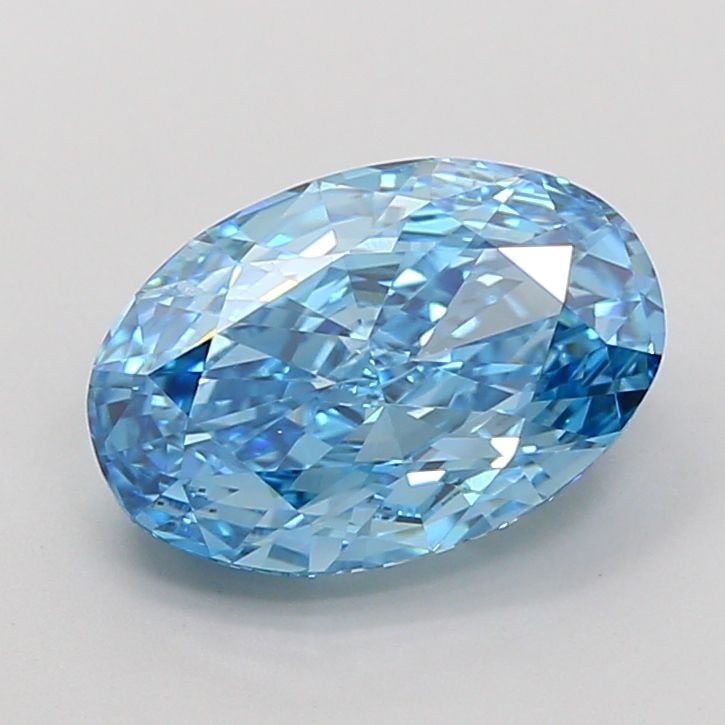 Loose Diamond - OVAL 4.03ct Fancy Vivid Blue VS1: Loose Diamond - OVAL 4.03ct Fancy Vivid Blue VS1 Source: This is a real non-mined Diamond that has been grown in a lab Shape: OVAL Carats: 4.03 Color: Fancy Vivid Blue Certification: IGI Video: