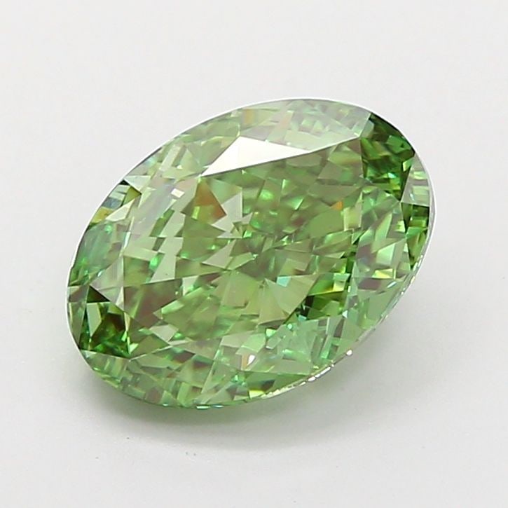Loose Diamond - OVAL 2.51ct Fancy Vivid Green VS1: Loose Diamond - OVAL 2.51ct Fancy Vivid Green VS1 Source: This is a real non-mined Diamond that has been grown in a lab Shape: OVAL Carats: 2.51 Color: Fancy Vivid Green Certification: IGI Video: