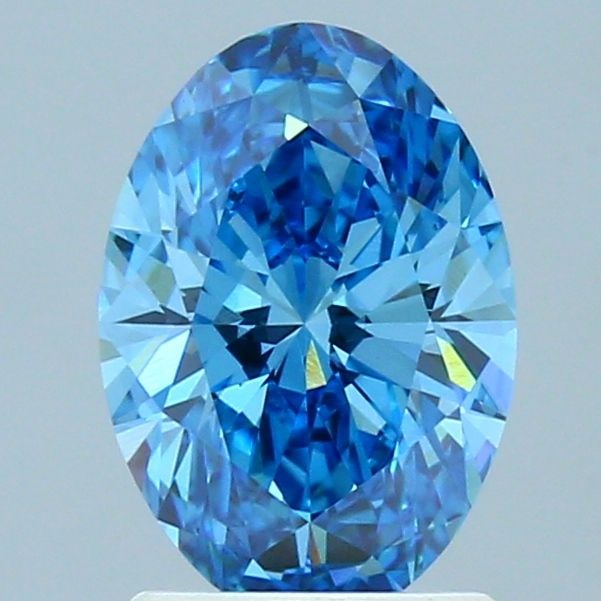 Loose Diamond - OVAL 1.42ct Fancy Vivid Blue VS1: Loose Diamond - OVAL 1.42ct Fancy Vivid Blue VS1 Source: This is a real non-mined Diamond that has been grown in a lab Shape: OVAL Carats: 1.42 Color: Fancy Vivid Blue Certification: IGI Video: