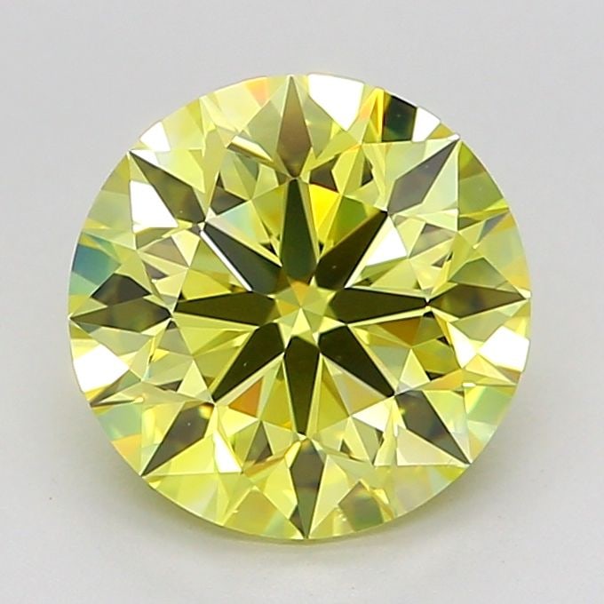 Loose Diamond - ROUND 2.5ct Fancy Intense Yellow VS1: Loose Diamond - ROUND 2.5ct Fancy Intense Yellow VS1 Source: This is a real non-mined Diamond that has been grown in a lab Shape: ROUND Carats: 2.5 Color: Fancy Intense Yellow Certification: IGI Video