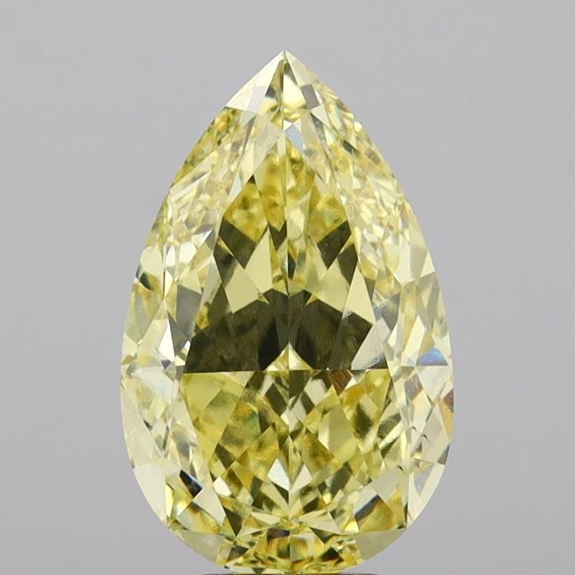 Loose Diamond - PEAR 7.12ct Fancy Intense Yellow VS1: Loose Diamond - PEAR 7.12ct Fancy Intense Yellow VS1 Source: This is a real non-mined Diamond that has been grown in a lab Shape: PEAR Carats: 7.12 Color: Fancy Intense Yellow Certification: IGI Video