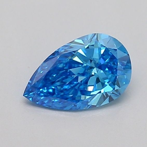Loose Diamond - PEAR 0.52ct Fancy Vivid Blue VS1: Loose Diamond - PEAR 0.52ct Fancy Vivid Blue VS1 Source: This is a real non-mined Diamond that has been grown in a lab Shape: PEAR Carats: 0.52 Color: Fancy Vivid Blue Certification: IGI Video: