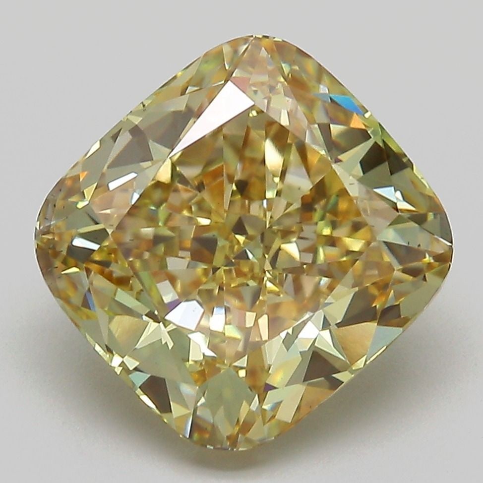 Loose Diamond - CUSHION MODIFIED 5.1ct Fancy Yellow VS2: Loose Diamond - CUSHION MODIFIED 5.1ct Fancy Yellow VS2 Source: This is a real non-mined Diamond that has been grown in a lab Shape: CUSHION MODIFIED Carats: 5.1 Color: Fancy Yellow Certification: IGI