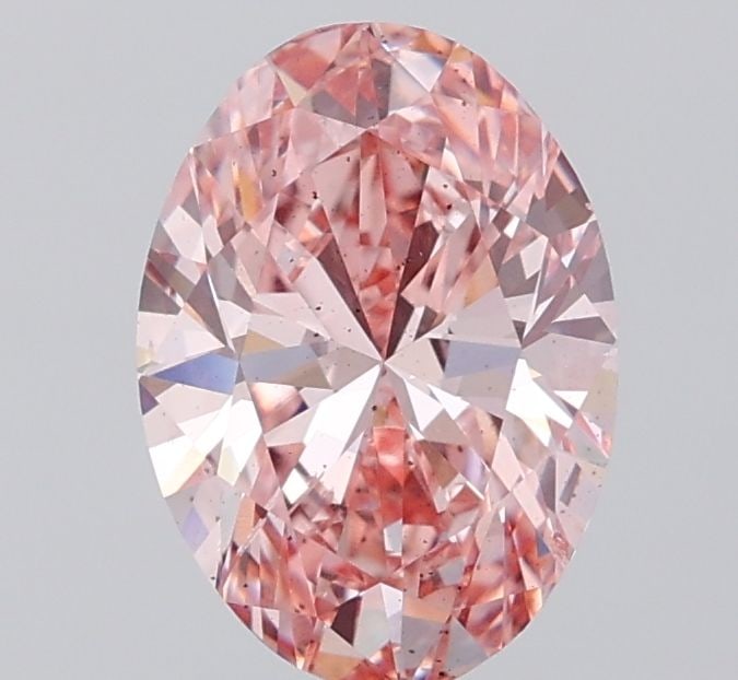 Loose Diamond - OVAL 2.01ct Fancy Vivid Pink SI2: Loose Diamond - OVAL 2.01ct Fancy Vivid Pink SI2 Source: This is a real non-mined Diamond that has been grown in a lab Shape: OVAL Carats: 2.01 Color: Fancy Vivid Pink Certification: IGI Video:
