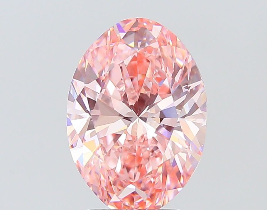 Loose Diamond - OVAL 4.01ct Fancy Vivid Pink VVS2: Loose Diamond - OVAL 4.01ct Fancy Vivid Pink VVS2 Source: This is a real non-mined Diamond that has been grown in a lab Shape: OVAL Carats: 4.01 Color: Fancy Vivid Pink Certification: IGI The Diamond 