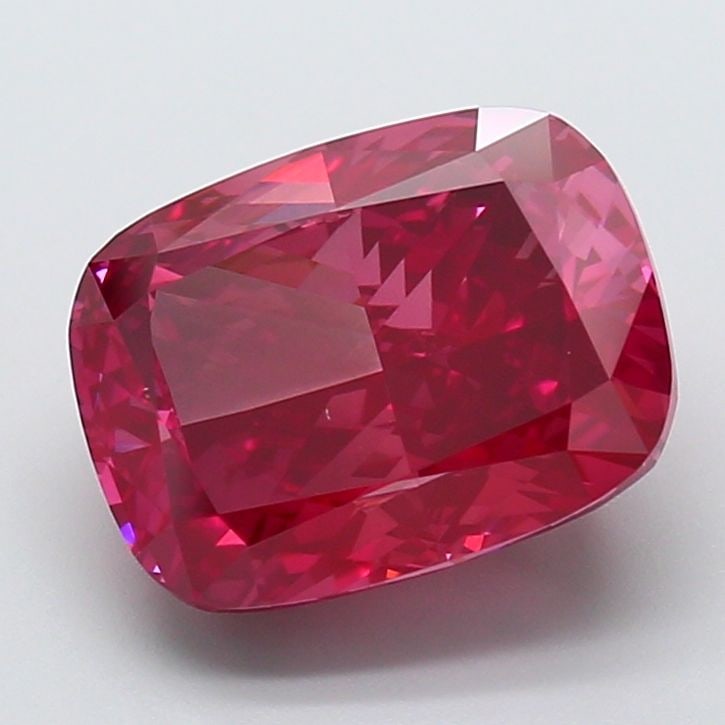 Loose Diamond - CUSHION MODIFIED 7.06ct Fancy Vivid Red VS1: Loose Diamond - CUSHION MODIFIED 7.06ct Fancy Vivid Red VS1 Source: This is a real non-mined Diamond that has been grown in a lab Shape: CUSHION MODIFIED Carats: 7.06 Color: Fancy Vivid Red Certificat