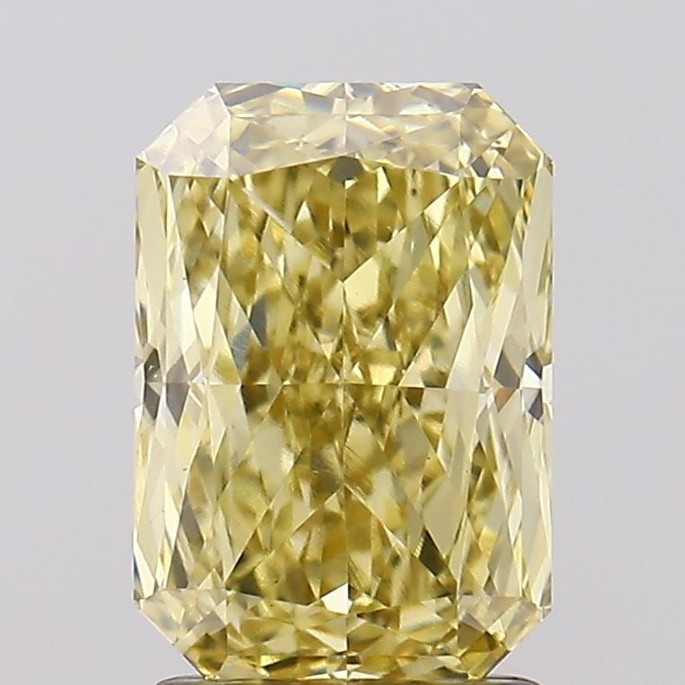 Loose Diamond - RADIANT 2.03ct Fancy Intense Yellow VVS2: Loose Diamond - RADIANT 2.03ct Fancy Intense Yellow VVS2 Source: This is a real non-mined Diamond that has been grown in a lab Shape: RADIANT Carats: 2.03 Color: Fancy Intense Yellow Certification: IG