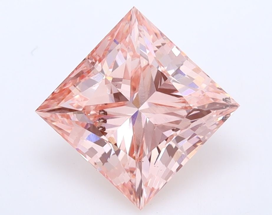 Loose Diamond - PRINCESS 2.5ct Fancy Intense Pink SI1: Loose Diamond - PRINCESS 2.5ct Fancy Intense Pink SI1 Source: This is a real non-mined Diamond that has been grown in a lab Shape: PRINCESS Carats: 2.5 Color: Fancy Intense Pink Certification: IGI Vid