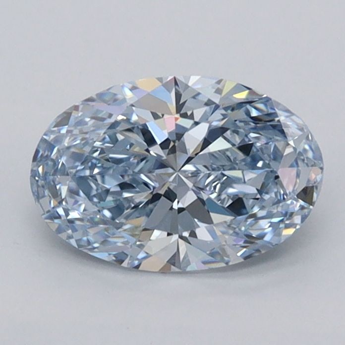 Loose Diamond - OVAL 1.02ct Fancy Intense Blue VVS2: Loose Diamond - OVAL 1.02ct Fancy Intense Blue VVS2 Source: This is a real non-mined Diamond that has been grown in a lab Shape: OVAL Carats: 1.02 Color: Fancy Intense Blue Certification: IGI Video: