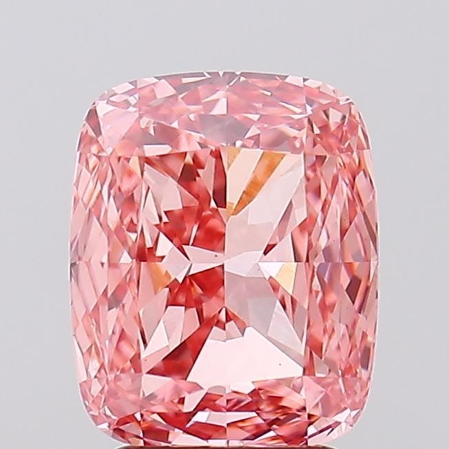 Loose Diamond - CUSHION MODIFIED 3.05ct Fancy Vivid Pink VS1: Loose Diamond - CUSHION MODIFIED 3.05ct Fancy Vivid Pink VS1 Source: This is a real non-mined Diamond that has been grown in a lab Shape: CUSHION MODIFIED Carats: 3.05 Color: Fancy Vivid Pink Certific