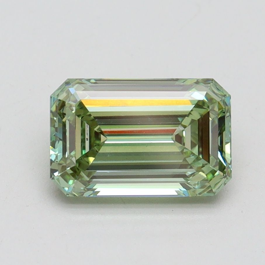 Loose Diamond - EMERALD 1.59ct Fancy Intense Green VVS2: Loose Diamond - EMERALD 1.59ct Fancy Intense Green VVS2 Source: This is a real non-mined Diamond that has been grown in a lab Shape: EMERALD Carats: 1.59 Color: Fancy Intense Green Certification: IGI 