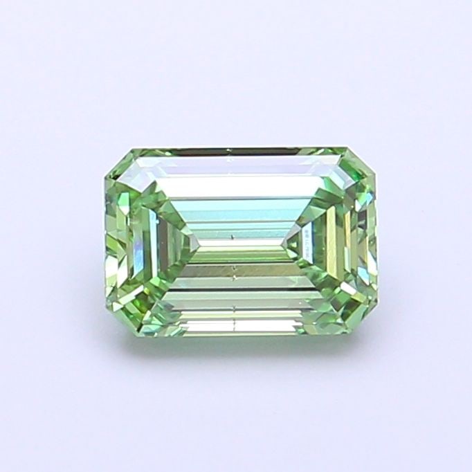Loose Diamond - EMERALD 1.0ct Fancy Vivid Green SI1: Loose Diamond - EMERALD 1.0ct Fancy Vivid Green SI1 Source: This is a real non-mined Diamond that has been grown in a lab Shape: EMERALD Carats: 1.0 Color: Fancy Vivid Green Certification: IGI Video: