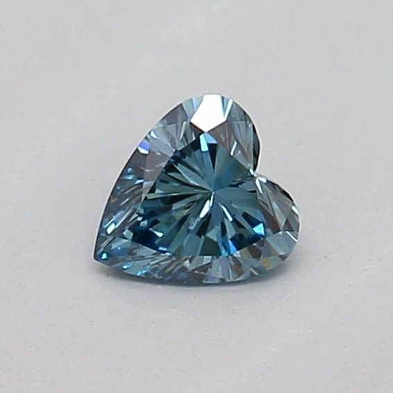 Loose Diamond - HEART 0.16ct Fancy Vivid Blue VS2: Loose Diamond - HEART 0.16ct Fancy Vivid Blue VS2 Source: This is a real non-mined Diamond that has been grown in a lab Shape: HEART Carats: 0.16 Color: Fancy Vivid Blue Certification: IGI The Diamond