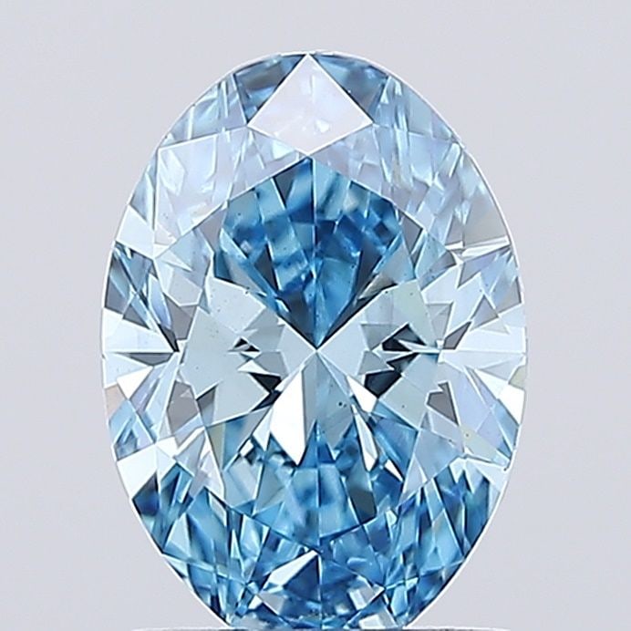 Loose Diamond - OVAL 1.52ct Fancy Vivid Blue VS2: Loose Diamond - OVAL 1.52ct Fancy Vivid Blue VS2 Source: This is a real non-mined Diamond that has been grown in a lab Shape: OVAL Carats: 1.52 Color: Fancy Vivid Blue Certification: IGI Video:
