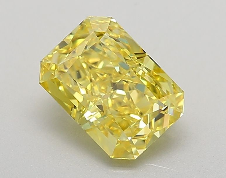 Loose Diamond - RADIANT 1.64ct Fancy Vivid Yellow VS1: Loose Diamond - RADIANT 1.64ct Fancy Vivid Yellow VS1 Source: This is a real non-mined Diamond that has been grown in a lab Shape: RADIANT Carats: 1.64 Color: Fancy Vivid Yellow Certification: IGI Vid