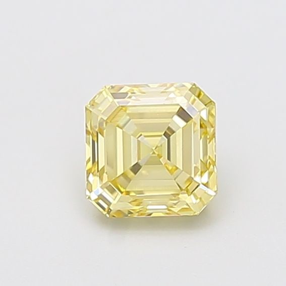 Loose Diamond - ASSCHER 1.03ct Fancy Yellow VVS2: Loose Diamond - ASSCHER 1.03ct Fancy Yellow VVS2 Source: This is a real non-mined Diamond that has been grown in a lab Shape: ASSCHER Carats: 1.03 Color: Fancy Yellow Certification: IGI Video: